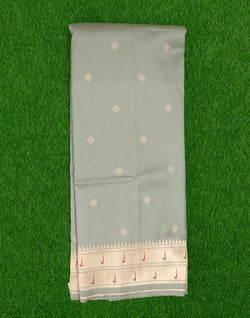 Collection of Grey Butta Banaras Fancy Saree in a gallery layout