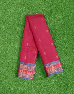 Collection of Pink Butta Gadwal Sico Saree in a gallery layout