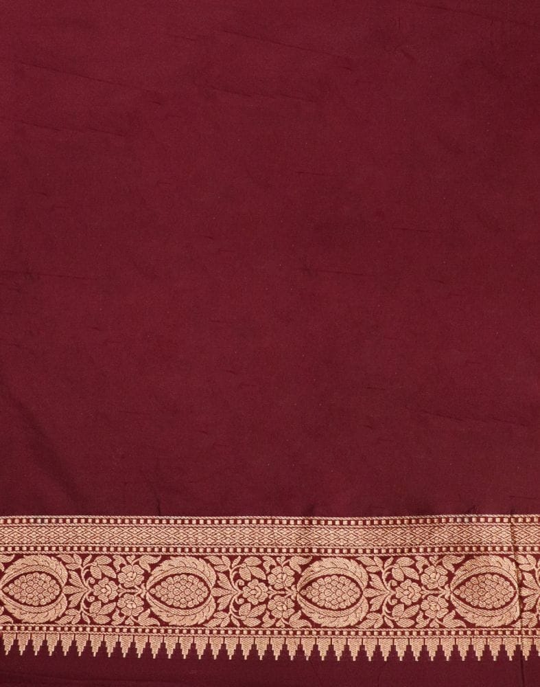 Collection of Violet Floral Banaras Fancy Saree in a gallery layout