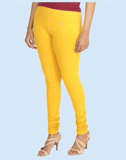 Collection of Twin Birds Sweet Corn Cotton Lycra Pencil Cut Women Legging in a gallery layout