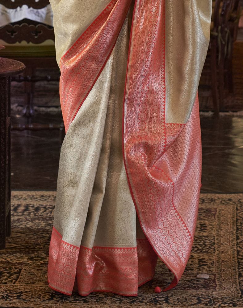 Traditional Saree For Women In Rich Gold Colour